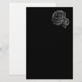 Papeterie Roses noires gothiques (Devant / Derrière)