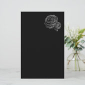 Papeterie Roses noires gothiques (Debout devant)
