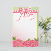 Papeterie Roses roses roses et bow fixes (Debout devant)