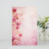 Papeterie Roses roses vintages (Debout devant)