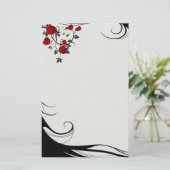 Papeterie Roses rouges (Debout devant)