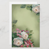 Papeterie Roses vintages chics de Sabby (Devant / Derrière)