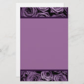 Papeterie Roses violets (Devant / Derrière)