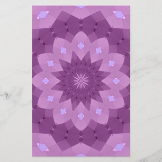 Papeterie Rosette violet et rose (Devant)