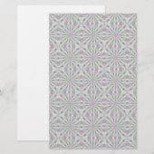 Papeterie Rosettes de Noël rose et vert (Devant / Derrière)