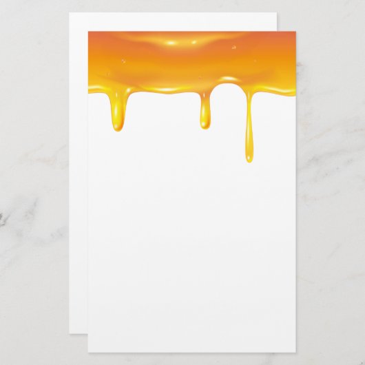 Papeterie Rosh Hashanah Juif Nouvel An Sweet Honey gouttes (Devant / Derrière)