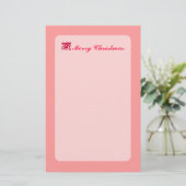 Papeterie Rouge Noël Holly Leaf (Debout devant)