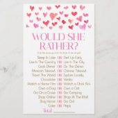 Papeterie Rouge Rose Préférerait-Elle ? Jeu Fête des mariées (Devant)