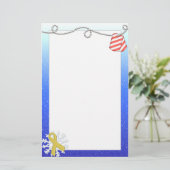 Papeterie Ruban jaune et étiquettes de chien rayées (Debout devant)