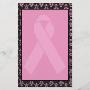 Papeterie Ruban rose de damassé sans doublure
