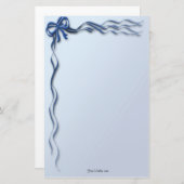 Papeterie Rubans bleus et bordures (Devant / Derrière)