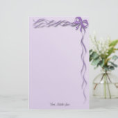 Papeterie Rubans violets Fille Bordures (Debout devant)