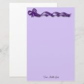 Papeterie Rubans violets Fille Bows (Devant / Derrière)