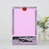 Papeterie RUBY DE VOYAGE ANTIQUE, rose (Debout devant)