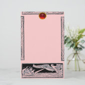 Papeterie RUBY DE VOYAGE ANTIQUE, rose (Debout devant)