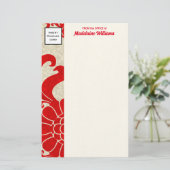 Papeterie Ruby Red Border avec logo d'entreprise (Debout devant)