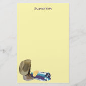 Papeterie Rustic Cowboy Hat Blue Purple Blanket Custom (Devant)