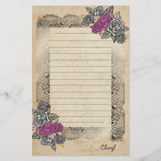 Papeterie Rustique Élégant Simple Pour Elle (Devant)