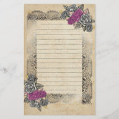 Papeterie Rustique Élégant Simple Pour Elle (Dos)