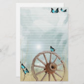 Papeterie rustique romantique (Devant / Derrière)