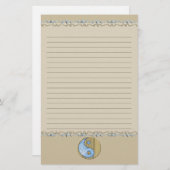 Papeterie Sable Tribal & Eau Yin Yang Linked (Devant / Derrière)