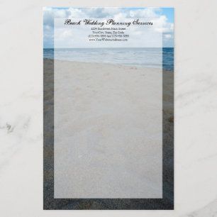 Papeterie Sables bleu et Brown ~ Mariage plage