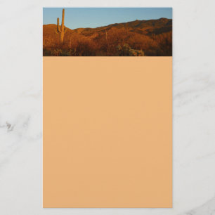 Papeterie Saguaro Sunset I Arizona Désert Paysage