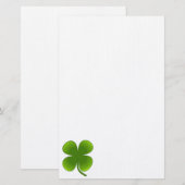 Papeterie Saint Patrick Jour Samrock 4 feuilles de trèfle (Devant / Derrière)