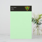 PAPETERIE SAINT PATRICK'S CELTIC HEART, SHAMROCK (Debout devant)