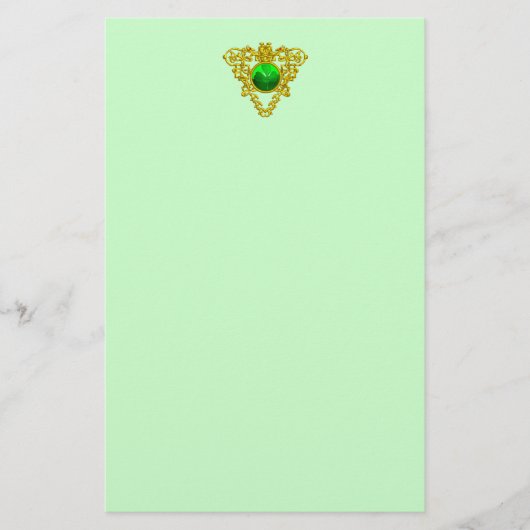 PAPETERIE SAINT PATRICK'S CELTIC HEART, SHAMROCK (Devant)