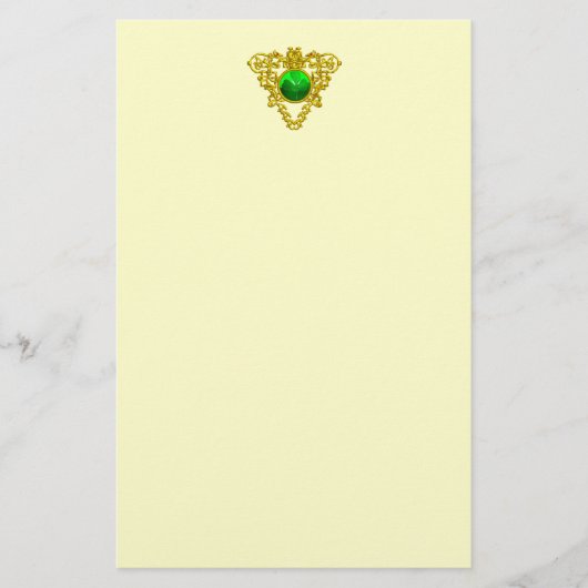 PAPETERIE SAINT PATRICK'S CELTIC HEART, SHAMROCK (Devant)