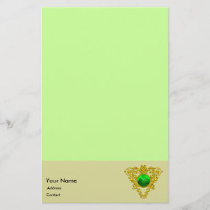 PAPETERIE SAINT PATRICK'S CELTIC HEART, STATIONNAIRE SHAMROC