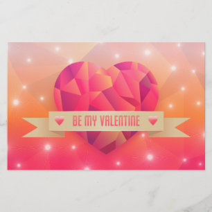 Papeterie Saint Valentin Amour romantique moderne