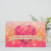 Papeterie Saint Valentin Amour romantique moderne (Debout devant)