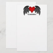 Papeterie Saint-Valentin gothique (Devant / Derrière)