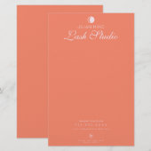 Papeterie Salon de Beauté Moderne Studio de Cils (Devant / Derrière)