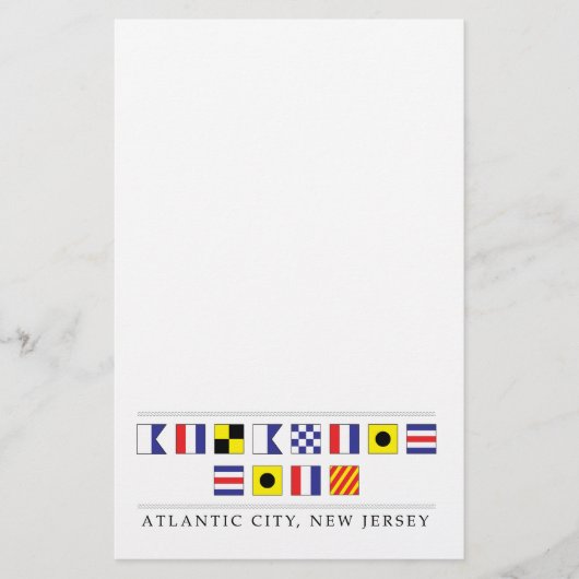 Papeterie Salutations de Atlantic City (Devant)