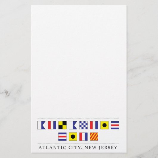 Papeterie Salutations de Atlantic City (Devant)