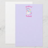 Papeterie Salutations magiques Unicorne & Star de tir (Devant / Derrière)