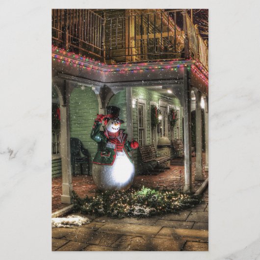 Papeterie Salutations Snowman (Devant)