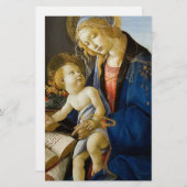 Papeterie Sandro Botticelli - la Vierge et l'enfant (Devant / Derrière)