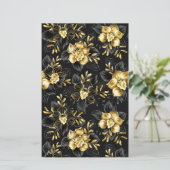 Papeterie Sans couture avec orchidées de bijoux (Debout devant)