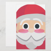 Papeterie santa claus emoji (Devant / Derrière)