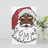 Papeterie santa claus noir (Debout devant)