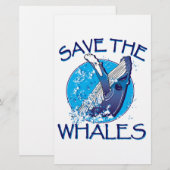 Papeterie Sauvez les baleines (Devant / Derrière)