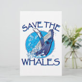 Papeterie Sauvez les baleines (Debout devant)