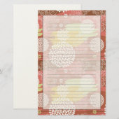 Papeterie Schéma floral 2 (Devant / Derrière)