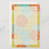 Papeterie Schéma floral 3 (Devant / Derrière)