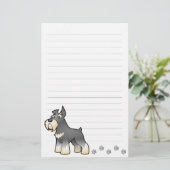 Papeterie Schnauzer de bande dessinée (Debout devant)