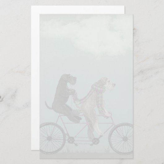 Papeterie Schnauzer Tandem (Devant / Derrière)